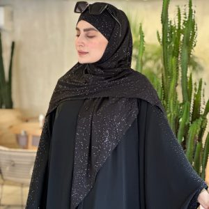 هد روسری تک پیله مشکی شایندار